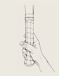 semi-western-grip - types of tennis grips